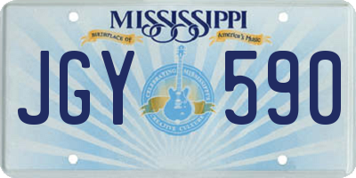 MS license plate JGY590