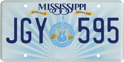 MS license plate JGY595