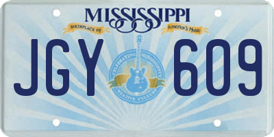MS license plate JGY609