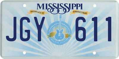 MS license plate JGY611