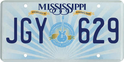 MS license plate JGY629