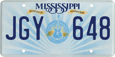 MS license plate JGY648