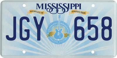 MS license plate JGY658