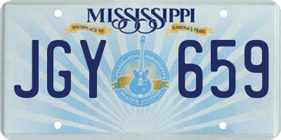 MS license plate JGY659
