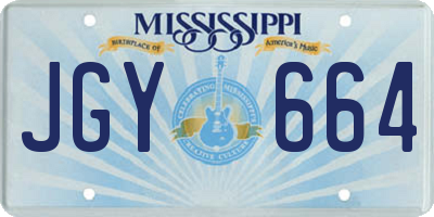 MS license plate JGY664