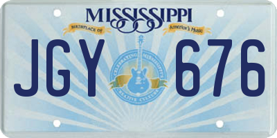 MS license plate JGY676