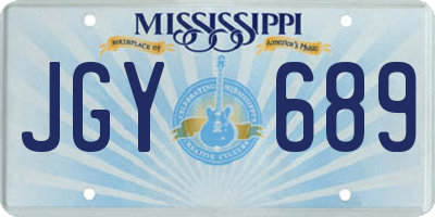 MS license plate JGY689