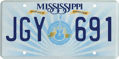 MS license plate JGY691