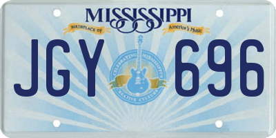 MS license plate JGY696
