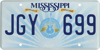 MS license plate JGY699
