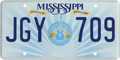 MS license plate JGY709