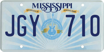MS license plate JGY710