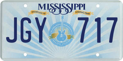 MS license plate JGY717