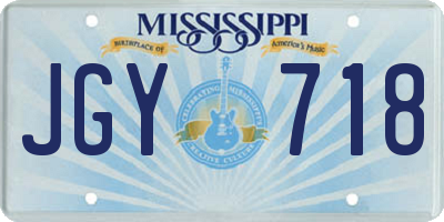 MS license plate JGY718
