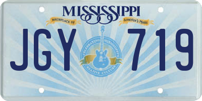 MS license plate JGY719