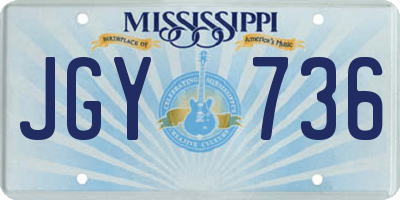 MS license plate JGY736