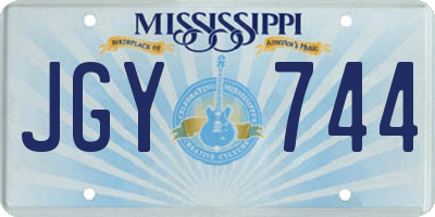 MS license plate JGY744