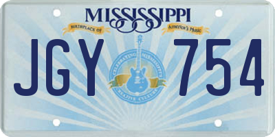 MS license plate JGY754