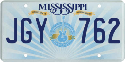 MS license plate JGY762