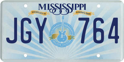 MS license plate JGY764