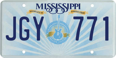 MS license plate JGY771