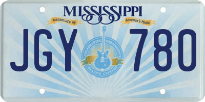 MS license plate JGY780