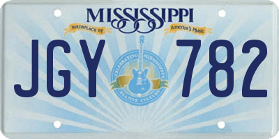 MS license plate JGY782
