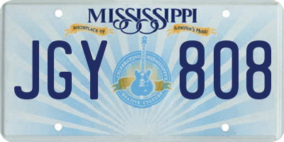 MS license plate JGY808