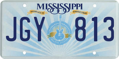 MS license plate JGY813