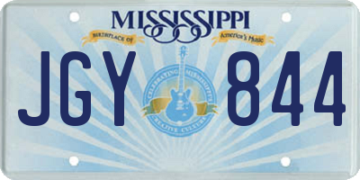 MS license plate JGY844
