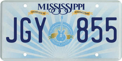 MS license plate JGY855