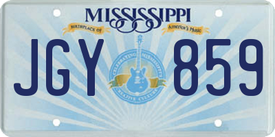 MS license plate JGY859