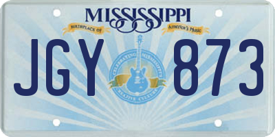 MS license plate JGY873