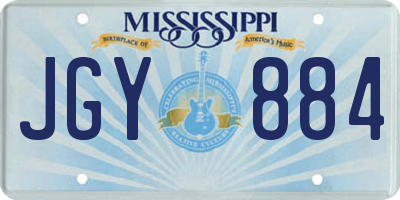 MS license plate JGY884