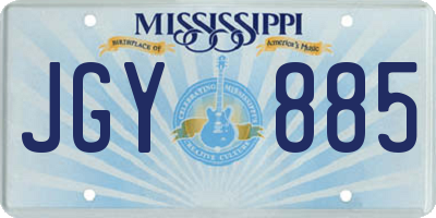 MS license plate JGY885