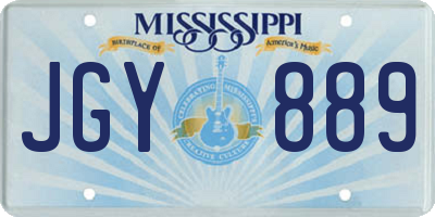 MS license plate JGY889