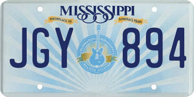 MS license plate JGY894