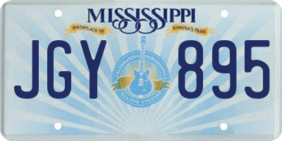 MS license plate JGY895
