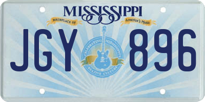 MS license plate JGY896