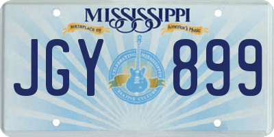 MS license plate JGY899