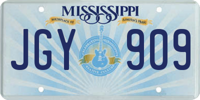 MS license plate JGY909