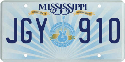 MS license plate JGY910