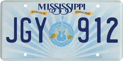 MS license plate JGY912