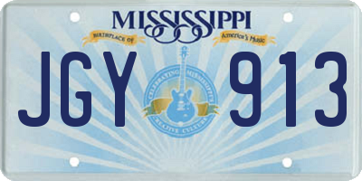 MS license plate JGY913