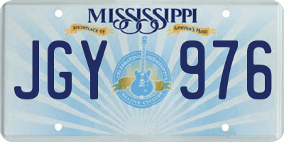 MS license plate JGY976