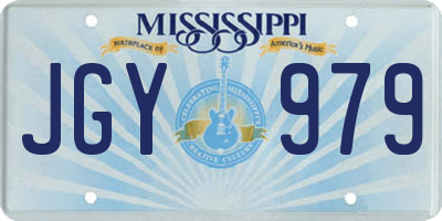 MS license plate JGY979