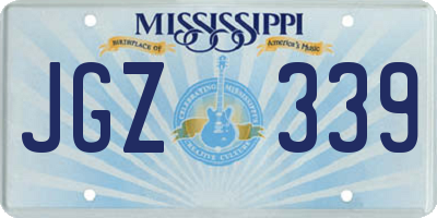 MS license plate JGZ339
