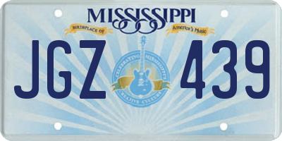 MS license plate JGZ439