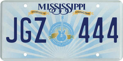 MS license plate JGZ444