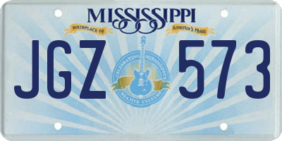 MS license plate JGZ573